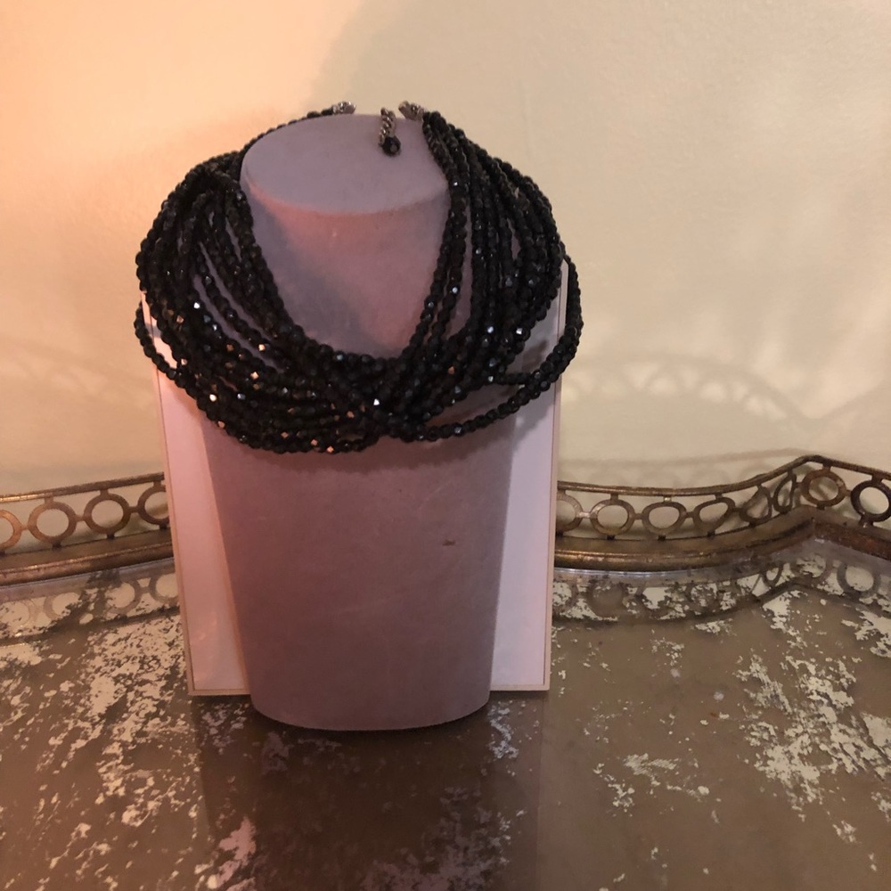 Gorgeous Chunky Beaded Black Choker